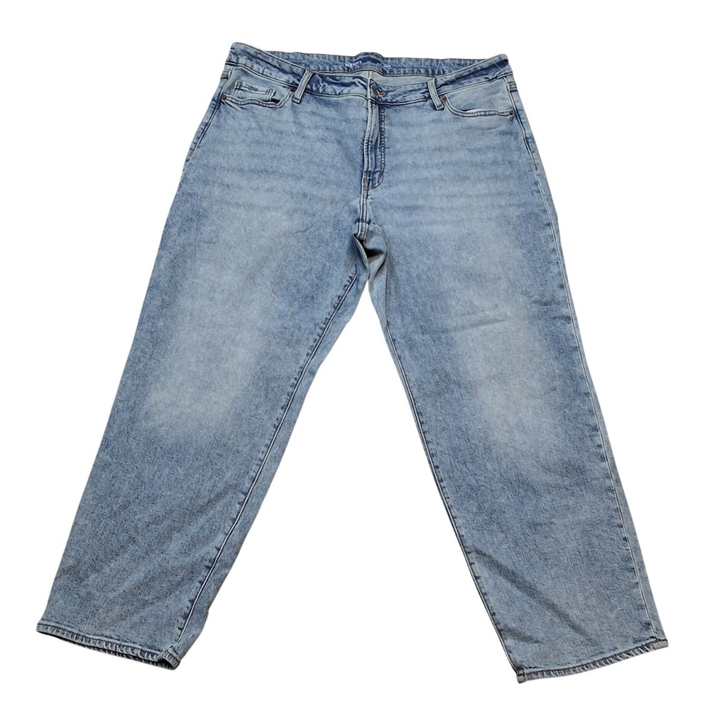 Upcycled OG Loose High Rise Jeans Light Wash Blue Womens 20
